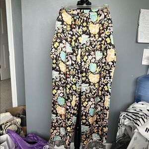 Victoria's Secret Pajama Black Floral Pants